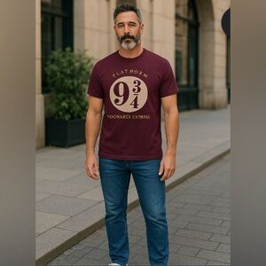 Warner Bros. Burgundy Hogwarts Express Tee
